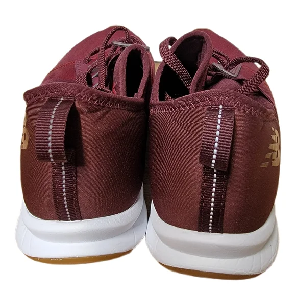 New Balance Mens Burgundy Round Toe Low Top Lace U - Picture 3 of 7